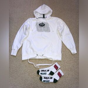 Dale Earnhardt Jr 88 Amp Energy Nascar Hoodie Sweatshirt + Socks Set